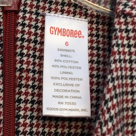 NWOT 6 Gymboree Kids Plaid Baby Girl Dress Formal Party Holiday Christmas - Picture 3 of 5